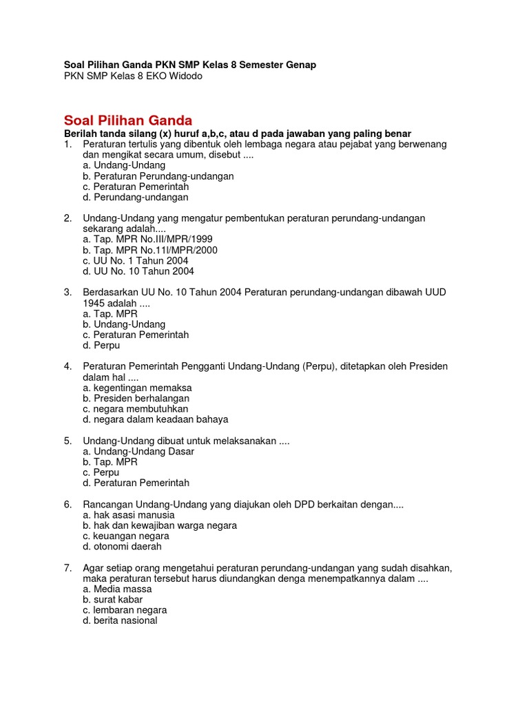 soal essay pkn otonomi daerah soal essay pkn otonomi daerah
